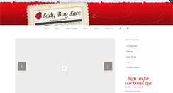 Desktop Screenshot of ladybuglace.com