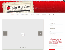 Tablet Screenshot of ladybuglace.com